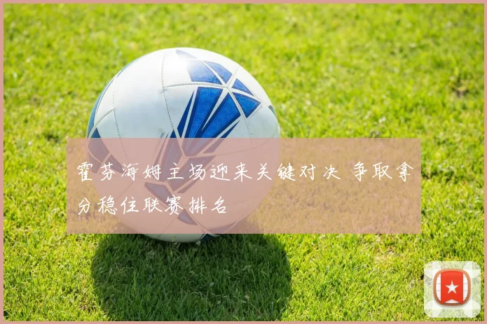 霍芬海姆主场迎来关键对决 争取拿分稳住联赛排名